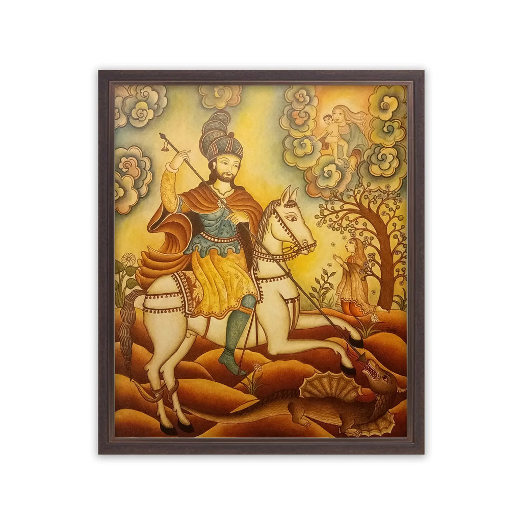 Kerala Mural - Saint George