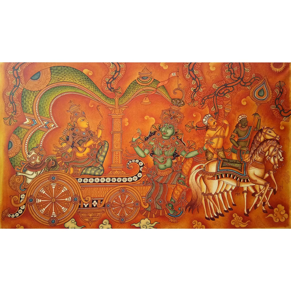 Kerala Mural - Bhagwad Geeta