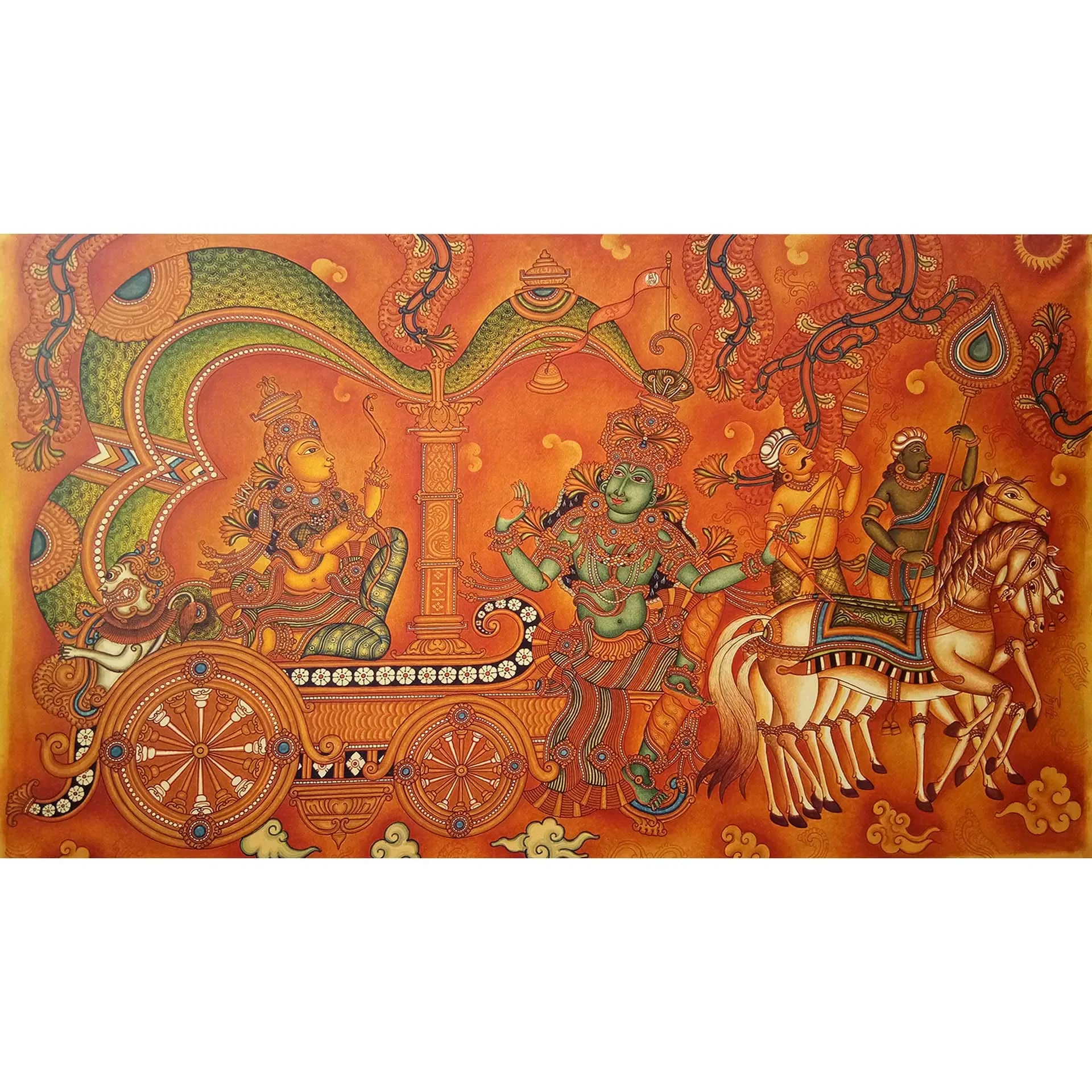Kerala Mural - Bhagwad Geeta