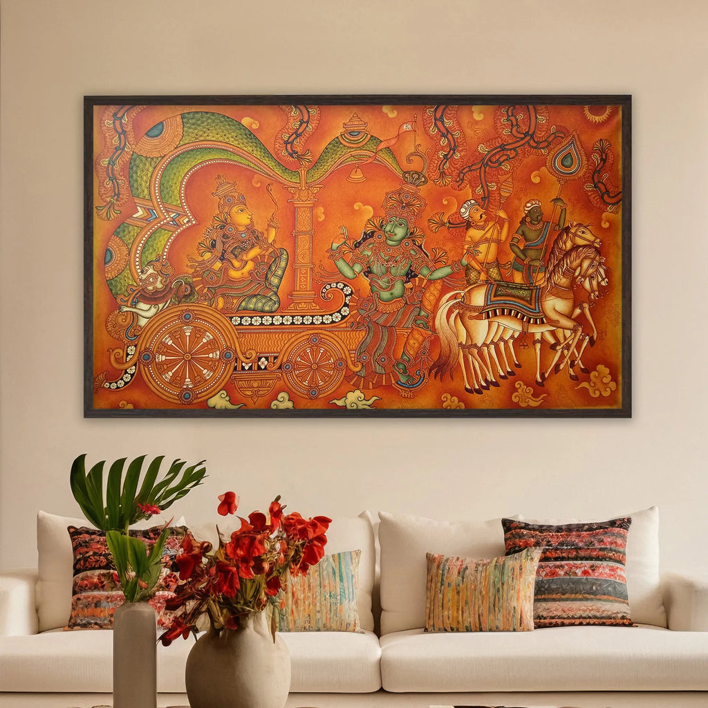 Kerala Mural - Bhagwad Geeta