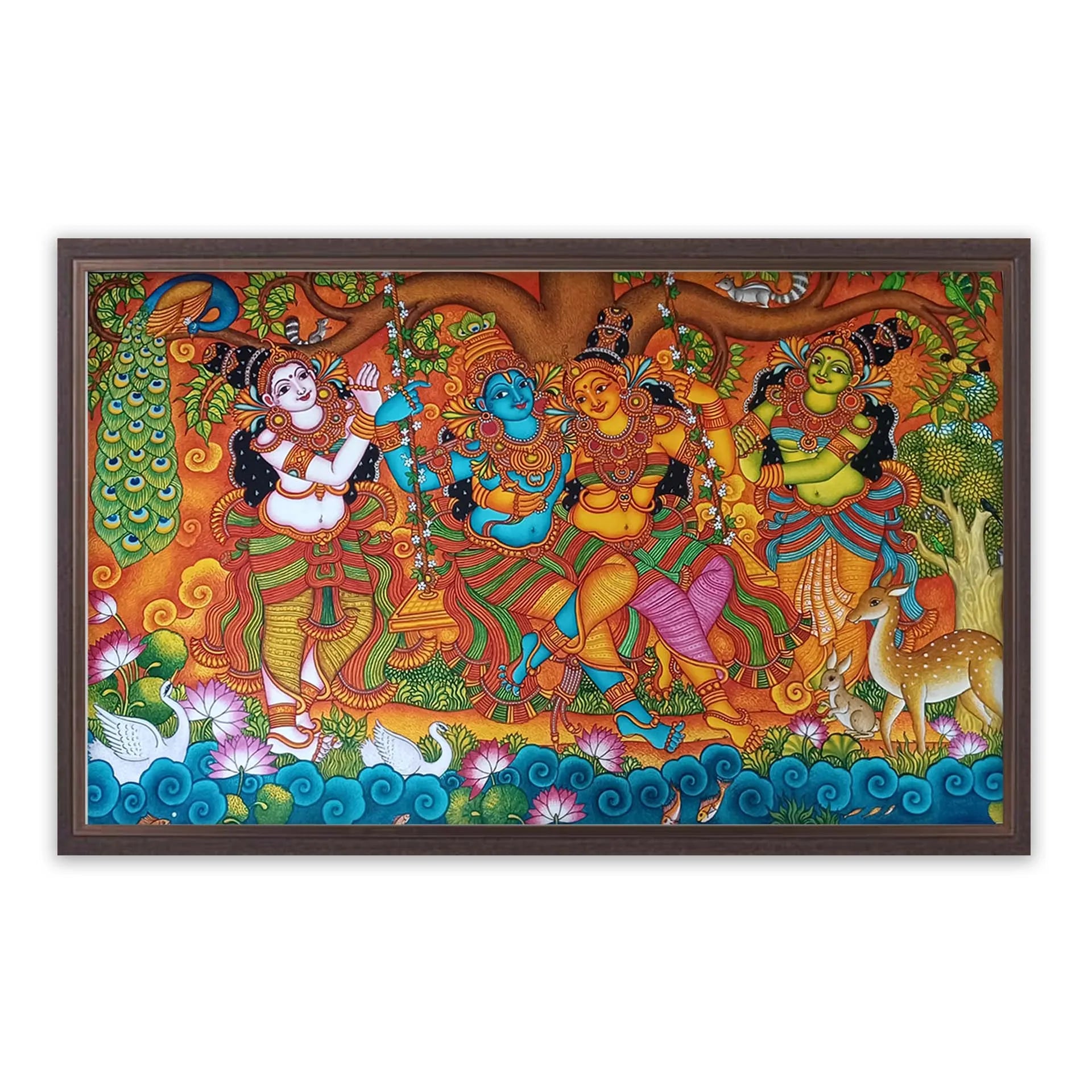 Kerala Mural - Krishna Leela