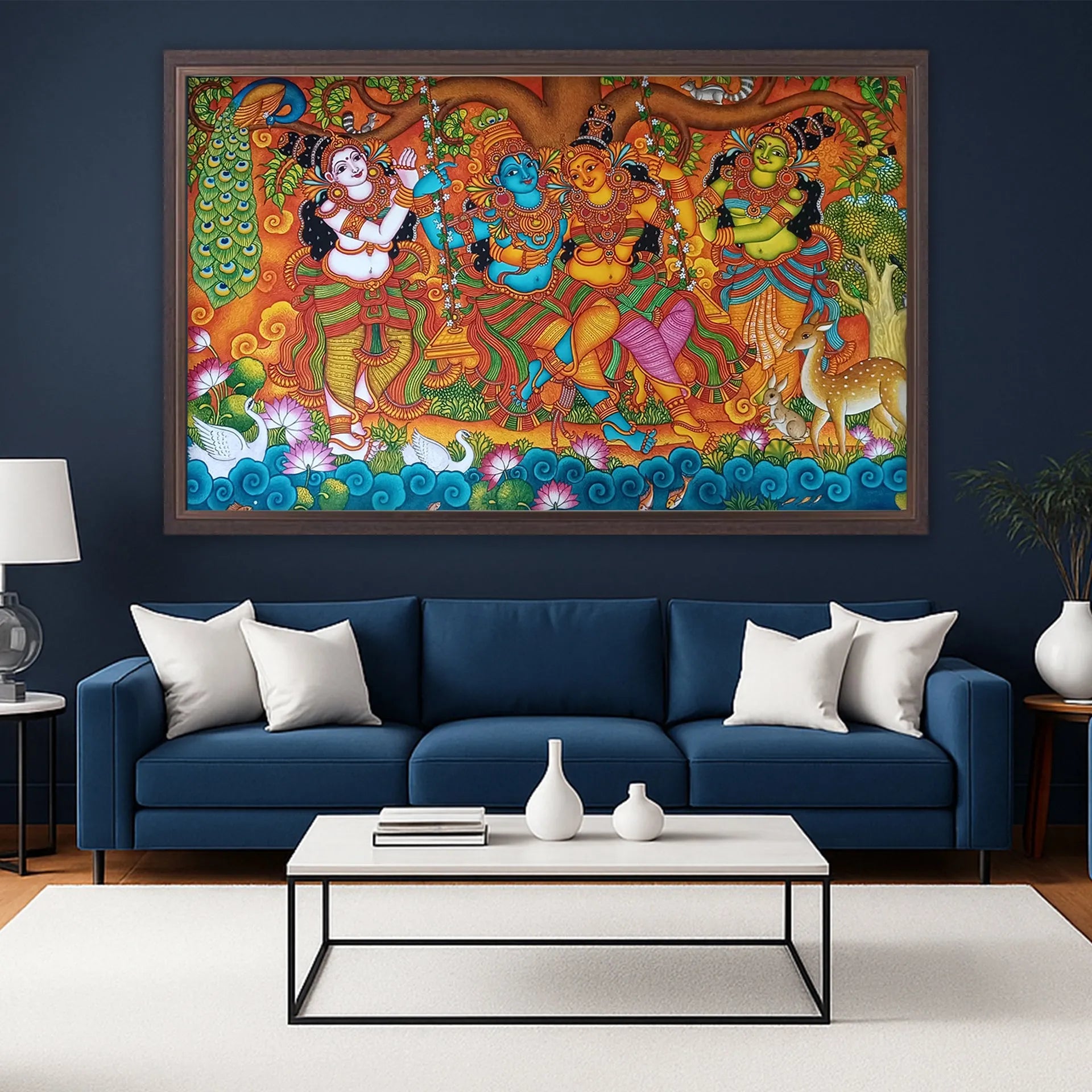 Kerala Mural - Krishna Leela