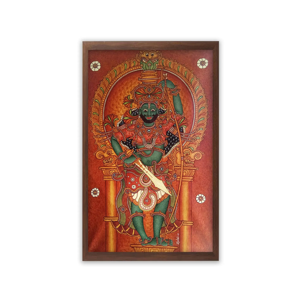 Kerala Mural - Vettakkarn- Tradition God of Kerala