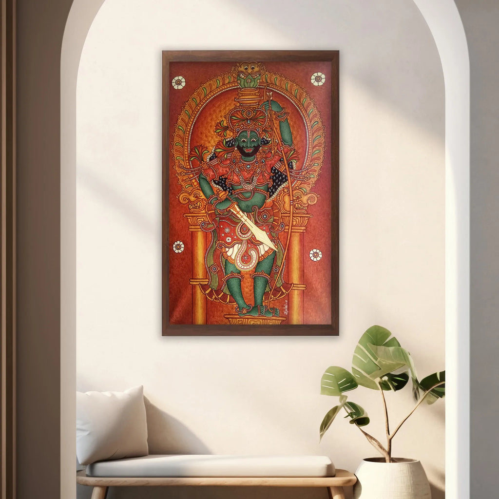 Kerala Mural - Vettakkarn- Tradition God of Kerala