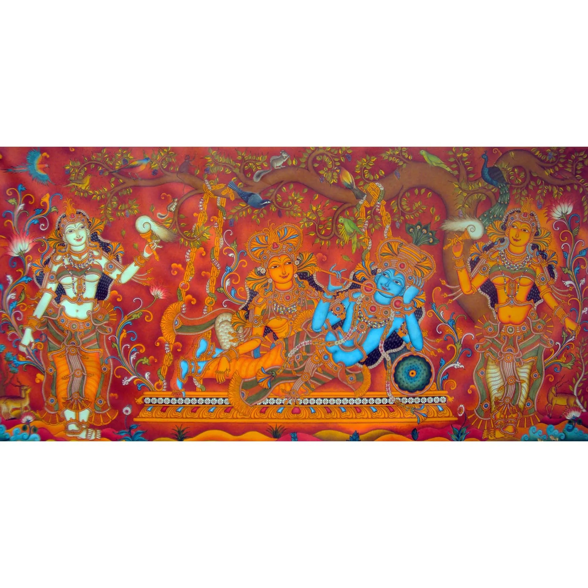 Kerala Mural - Krishna Leela