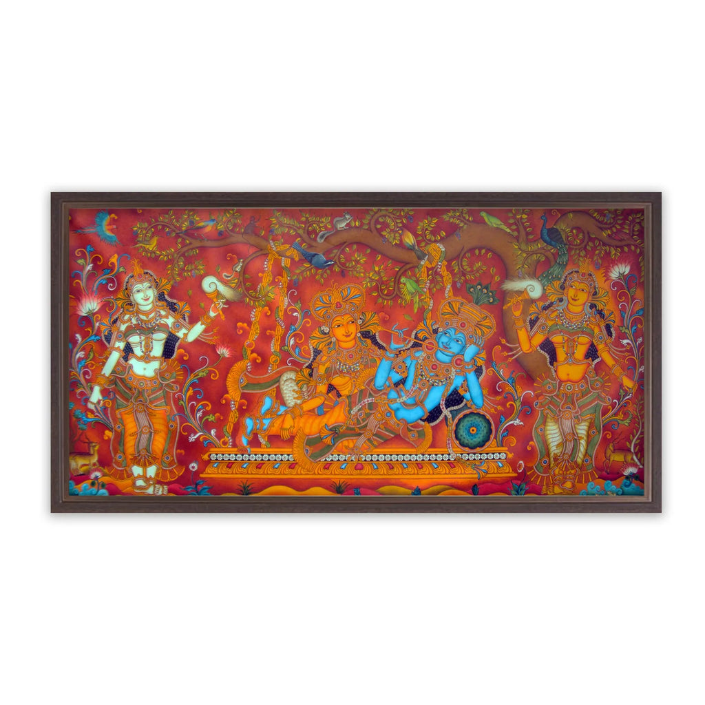 Kerala Mural - Krishna Leela