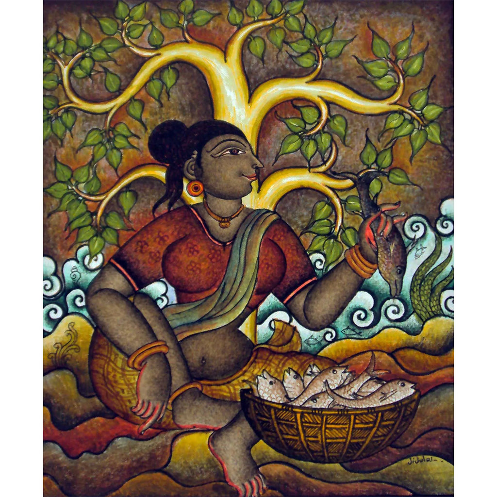 Kerala Mural - Fisherwomen