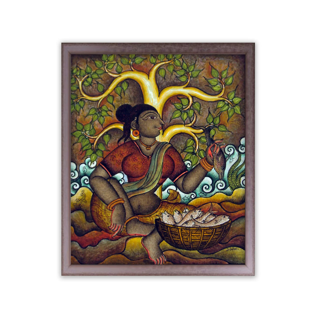 Kerala Mural - Fisherwomen