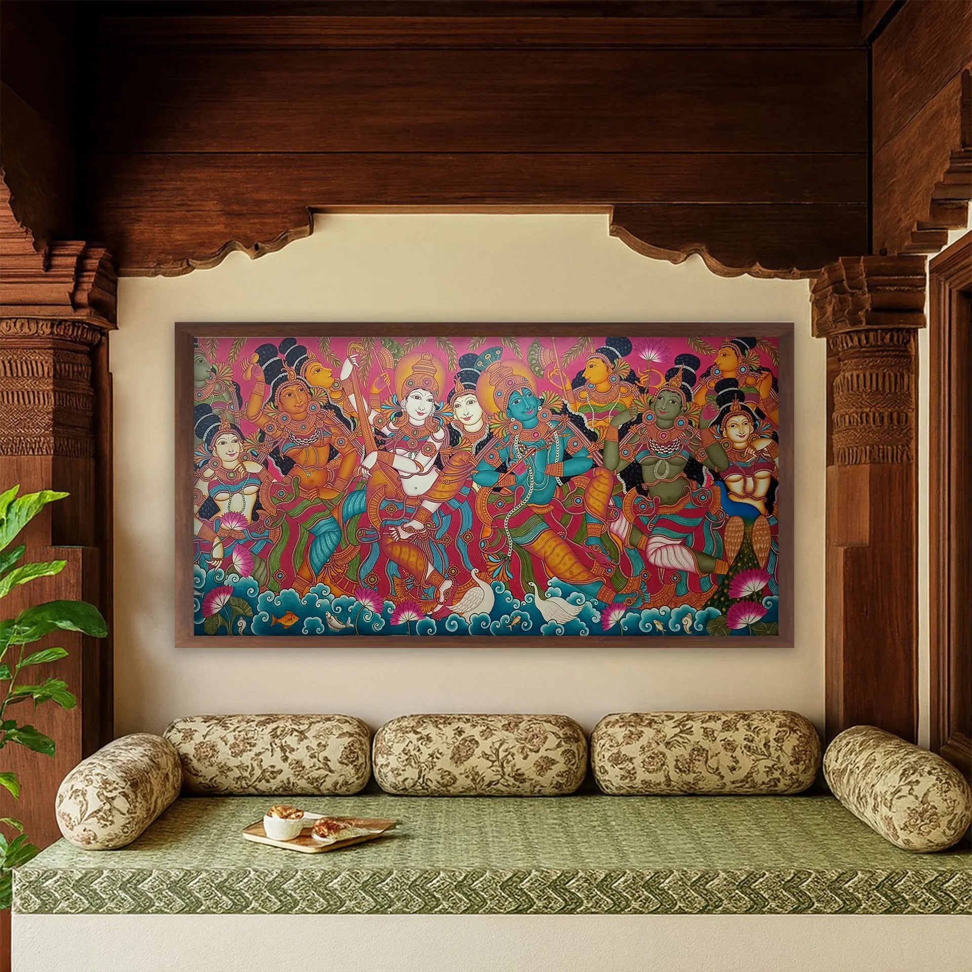 Kerala Mural - Krishna Leela