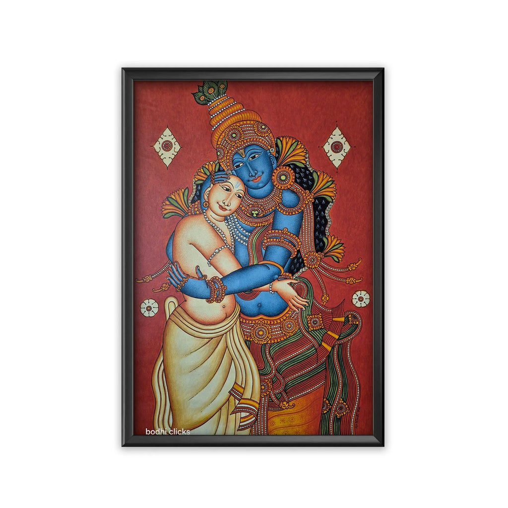 Kerala Mural - Krishna and Kuchela