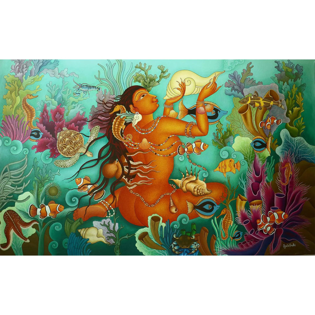Kerala Mural - Water