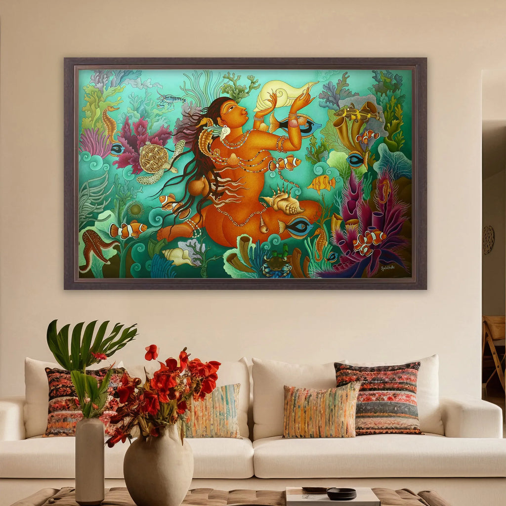 Kerala Mural - Water